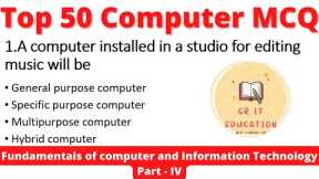 fundamentals of computer and Information Technology | Top MCQ | Computer mcq questions and answers