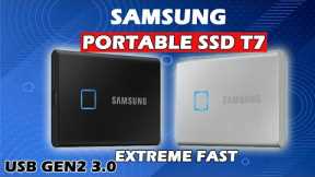 Samsung Portable SSD T7 Super Secure Crazy Fast 1TB Shock Resistance