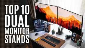 Top 10: Best Dual Monitor Stand Mounts of 2022 / Computer Monitor Stand Arms with Full Adjustability