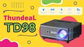 ThundeaL TD98 Projector: Full HD 1080P, 12,000 LED Lumens, DLP Technology