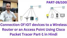 Connection Of IOT devices to a Wireless Router or an Access Point Using Cisco Packet Tracer Part-1