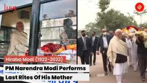 LIVE: PM Narendra Modi Performs Last Rites Of Mother Hiraba Modi In Ahmedabad, Gujarat