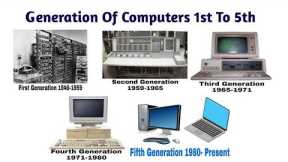 FIVE GENERATIONS OF COMPUTER.#education #computer #ITI #Sandeepmaheshwari