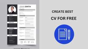 Create Best CV for Free in MS Word | Best CV Format 2022