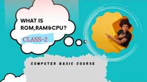 What is ROM, RAM & CPU||Computer Basic Course||Class-2 #technology #technogamerz  #computerbasic
