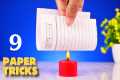 9 Amazing Paper Tricks || Science