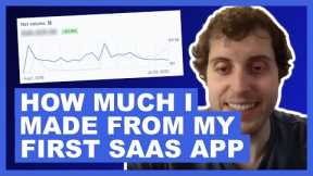 How Much Money I Made From My First SaaS (Software as a Service) Application