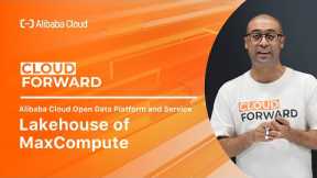 Alibaba Cloud Open Data Platform and Service | Lakehouse of MaxCompute