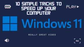 10 Simple Tricks to Speed Up Your Computer #windows #technology #techit