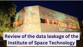 Review of the data leakage of the Institute of Space Technology