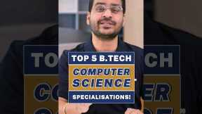💥Top 5 BTech Computer Science Specializations💥 Highest Packages BTech! #shorts #btechjobs #btechcse