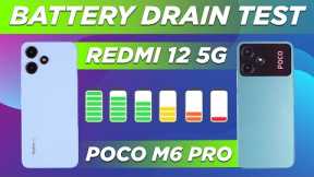 Redmi 12 5G vs Poco M6 Pro 5G | Battery test, Display test, Benchmarks, Performance, Gaming 🔥
