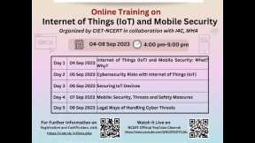 Internet of Things (IoT) & Mobile Security Online Training Quiz Answers