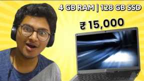 BEST LAPTOP UNDER ₹15,000 💸 | 4 GB RAM | 128 GB SSD 😲 #bestlaptop