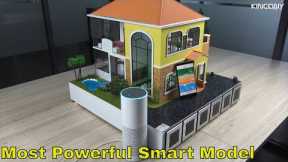 3d smart home house model science diy project powerful on YouTube!