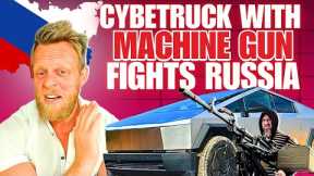 Tesla Cybertruck enters Russia-Ukraine war with mounted machine gun