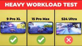 Pixel 9 Pro XL vs iPhone 15 Pro Max vs S24 Ultra - Heavy Workload Test