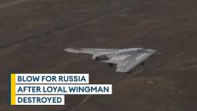 One of only three Russian loyal wingman stealth drones shot down over Ukraine