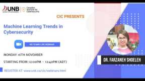 Machine Learning Trends in Cybersecurity by Dr. Farzaneh Shoeleh