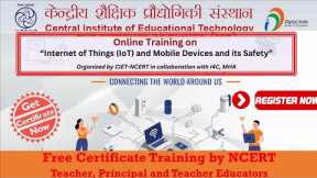 Online Training on Internet of Things IoT, Mobile devices and its Safety | #cietncerttraining