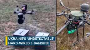 Ukraine plans mass-production of fibre-optic E-Banshee hexacopter