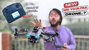 M3/Y3 Ultra MAX Drone With DISPLAY Remote | First Time Ever Mini Display Controller With Camera