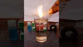 Water 💧 Science Magic Trick 🔥😱✨।। Water Fire 🔥।। #science #experiment #shorts #ytshorts