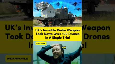 UK’s Radio Weapon Destroys 100 Drones in One Go! 😯💥