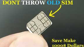Don't Throw Your Old Sim Card Get Free Internet Wifi