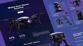 Smart Home Website Design using HTML, CSS & JavaScript