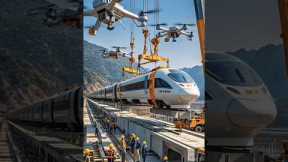 ai Railway Construction via Drones:The Technology of the Future #ai #automobile #military #wildlife