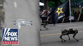 US Army shows off drones, robot dogs at military parade