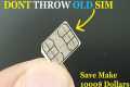 Don't Throw Your Old Sim Card Get