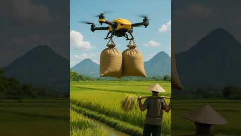 Advanced drones help farmers in the fields #drone #farmtechnology #farmwork #technology #shorts