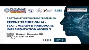 Recent Trends on AI - Text, Vision & Hardware Implementtaion Models | Panimalar Engineering College