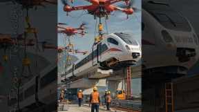 Ai Drone Technology in future railway Construction.#foryou #shortvideo #automobile #engineering