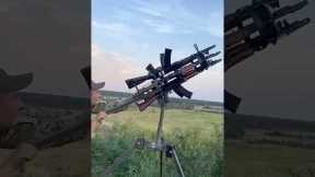 Six AK-74s Strapped Together As A Ukrainian Anti-Drone Gun In Action