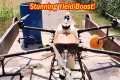 Agriculture Drone Spray on Field