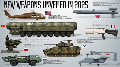 List of Major New Weapon Systems Revealed this year in 2025