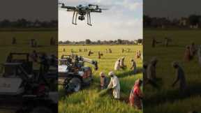 Agriculture Meets Technology 🚜🤖 | Smart Drone & Modern Farming in the Fields