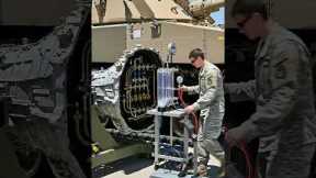 Inside the M1 Abrams: Uncovering the hidden hydraulic #shorts #armored #militarytech #fyp #mustwatch