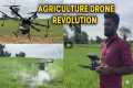 Modern Farming drone sparying