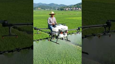 Farmer Using Advanced Drone Technology in Fields 🚁🌾