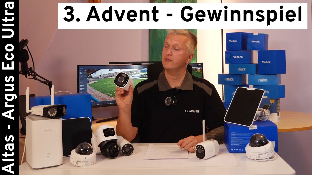 3. Advent-Gewinnspiel: Reolink Akku-Kameras & Solarpanels zu gewinnen!