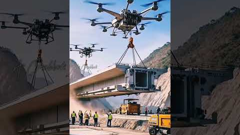 Ai giant Drone Technology in future Construction.#foryou #shortvideo #automobile #engineering