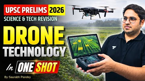 DRONE Technology | One Shot for UPSC Prelims 2026 | Science & Tech Revision
