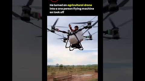 He Turned a Giant Farming Drone into a Passenger Aircraft