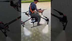 Futuristic Kisan Drone Spray in Rice Field | Watch Precision Farming in Action