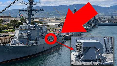 U.S. Destroyer Spotted With a Mystery Weapon, Strange Ukraine Drones