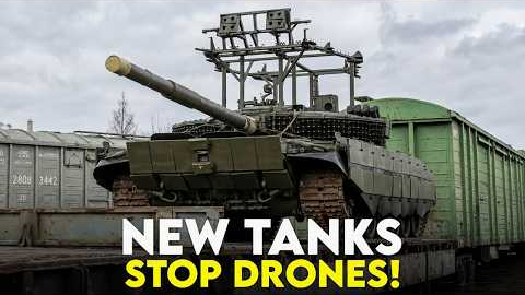 Russia Unveils New Batch of Tanks With Advanced Anti-Drone Protection!